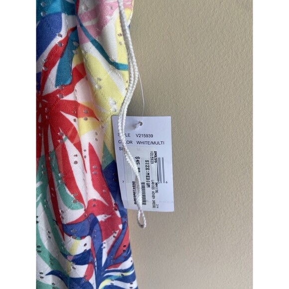 Ronni Nicole Sleeveless Sport Sheath Dress Womens Medium Tropical Print Vented - Picture 3 of 8